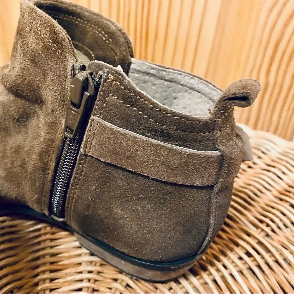 Naughty Monkey brown suede leather ankle boots 6.5